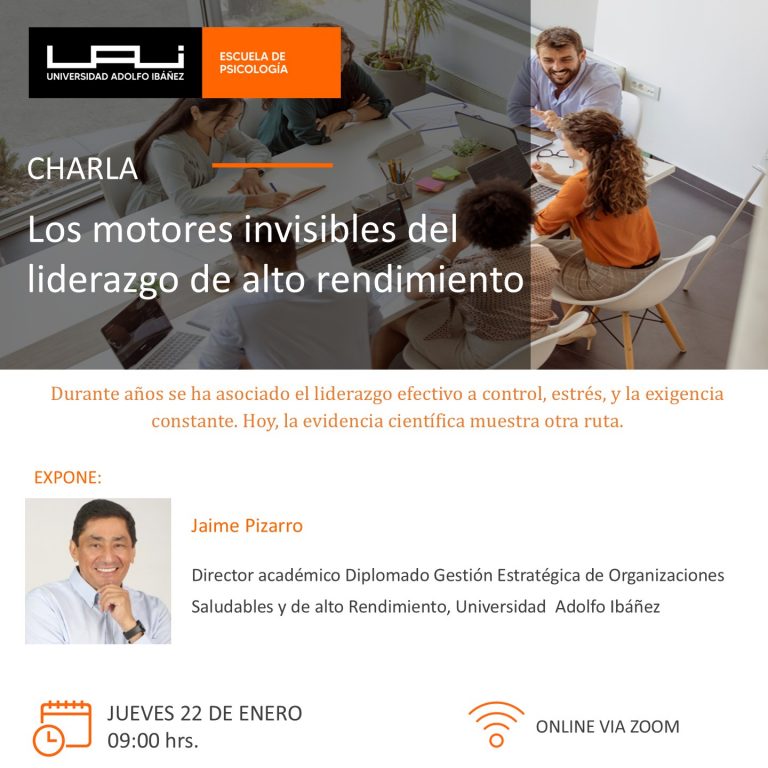 Charla ¿Cuáles son los motores invisibles del liderazgo de alto rendimiento?